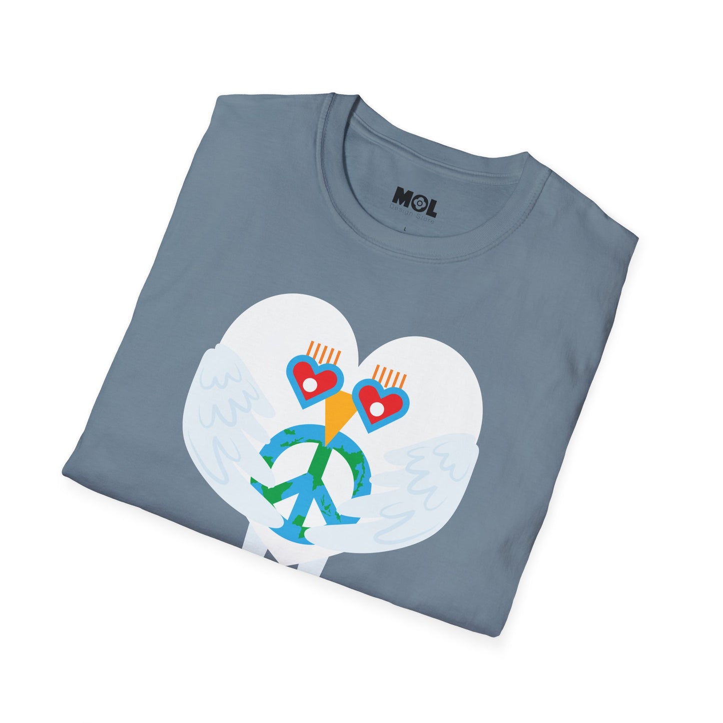 Peace & Love to the World Unisex Softstyle T-Shirt