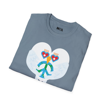 Peace & Love to the World Unisex Softstyle T-Shirt