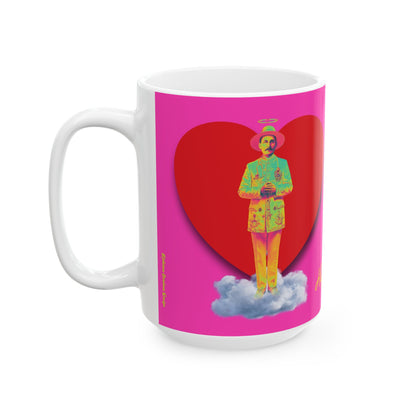 Ceramic Mug, (11oz, 15oz) San José Gregorio Hernández Pop 2
