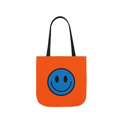 Happy Face Assorted Colors Canvas Tote Bag
