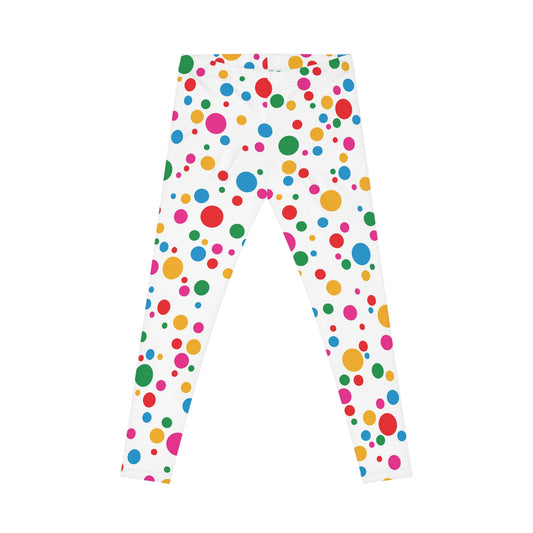 Women's Casual Leggings (AOP) Dots Colorfull