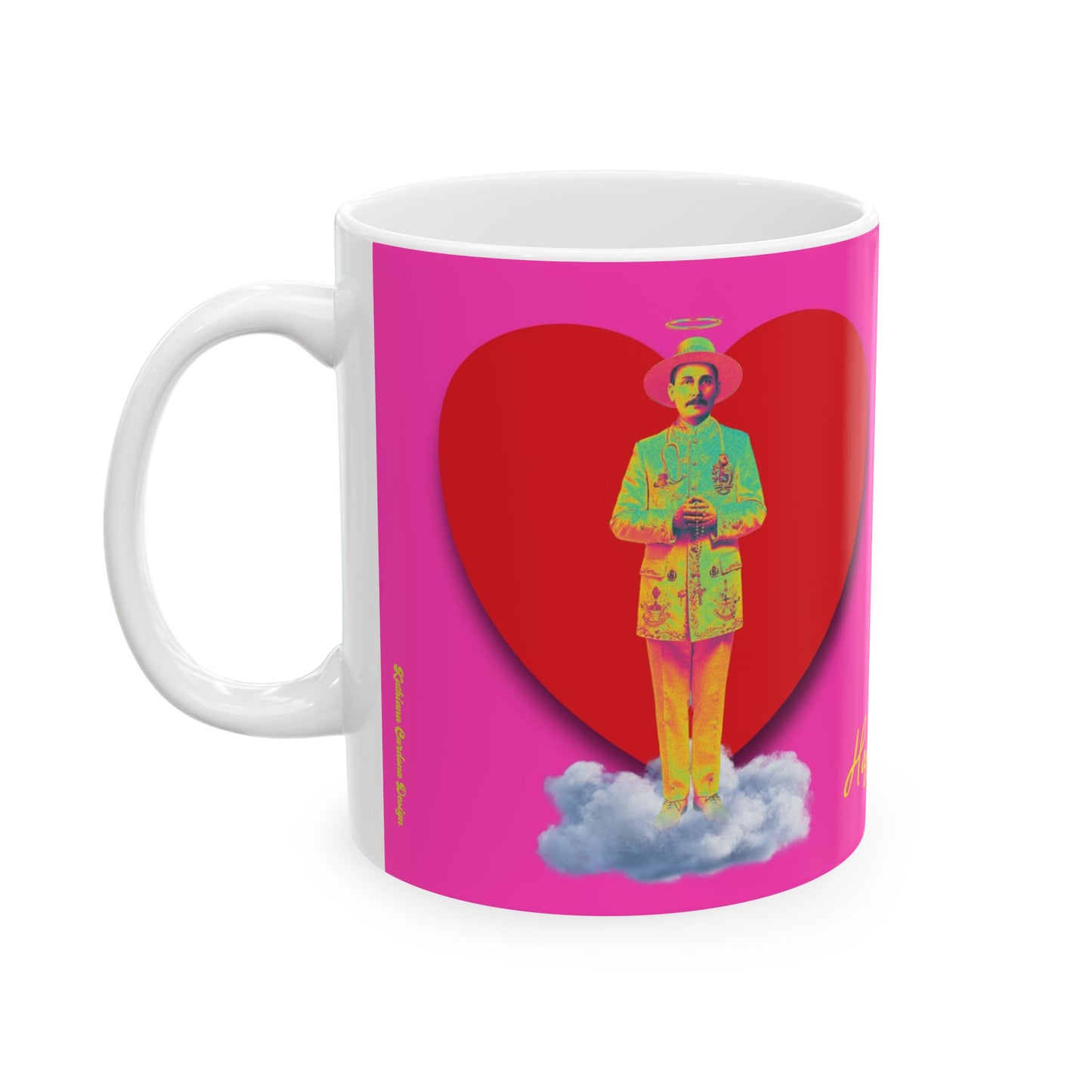Ceramic Mug, (11oz, 15oz) San José Gregorio Hernández Pop 2