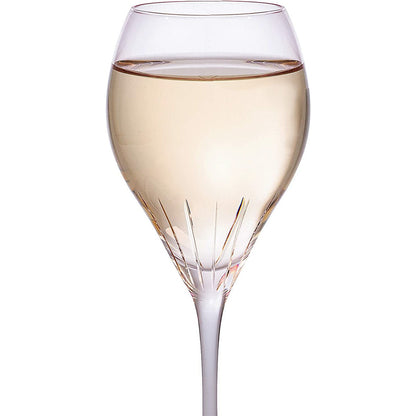 Paris Collection Crystal Pink Balloon Wine Glasses, Red & White Wines 14 oz Set of 4 by The Wine Savant - Extraordinary Parisian Glass, For Wedding Beautiful Present Anniversary Birthday Women Men Bar