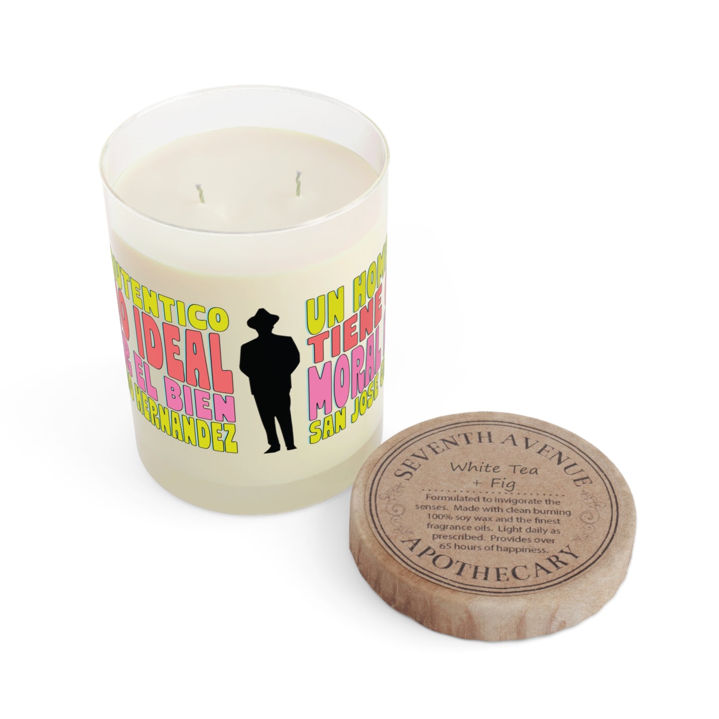 Scented Candle - Full Glass, 11oz - San José Gregorio Hernández Poster - Winner in United Design Messages to Humanity