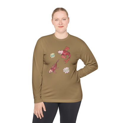 Unisex Langarmshirt Leicht Vplants - Koi