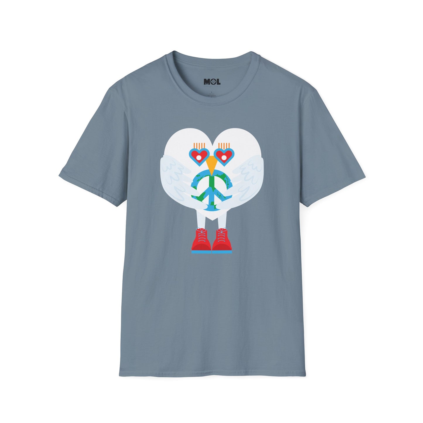 Peace & Love to the World Unisex Softstyle T-Shirt