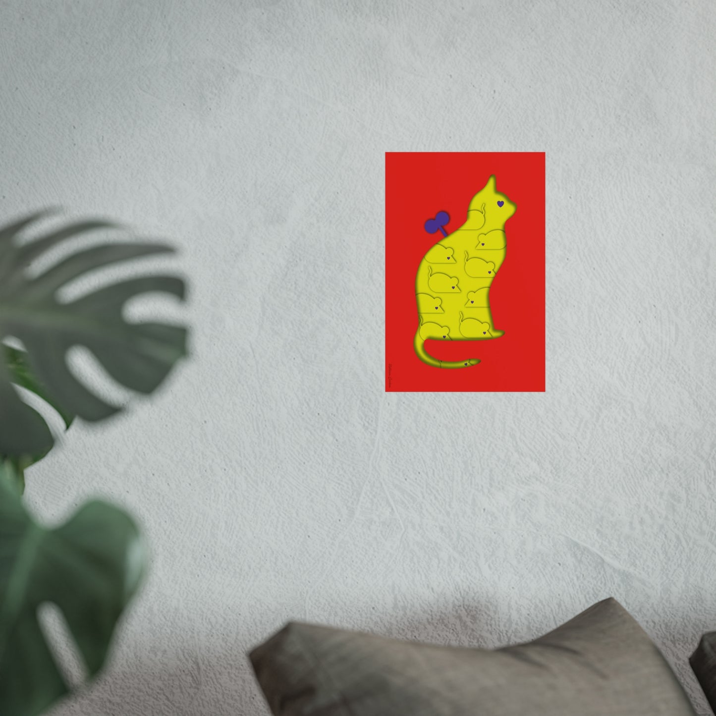 Impresión Giclée Fine Art - Convivencia limón rojo 