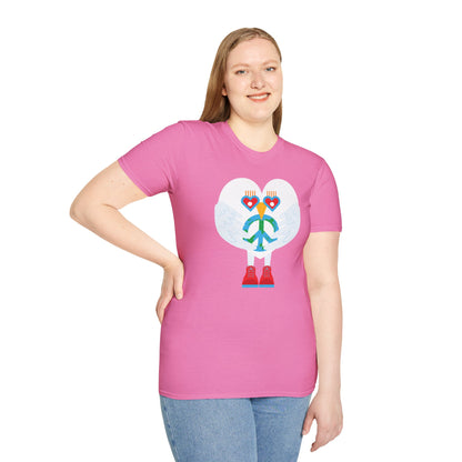 Peace & Love to the World Unisex Softstyle T-Shirt