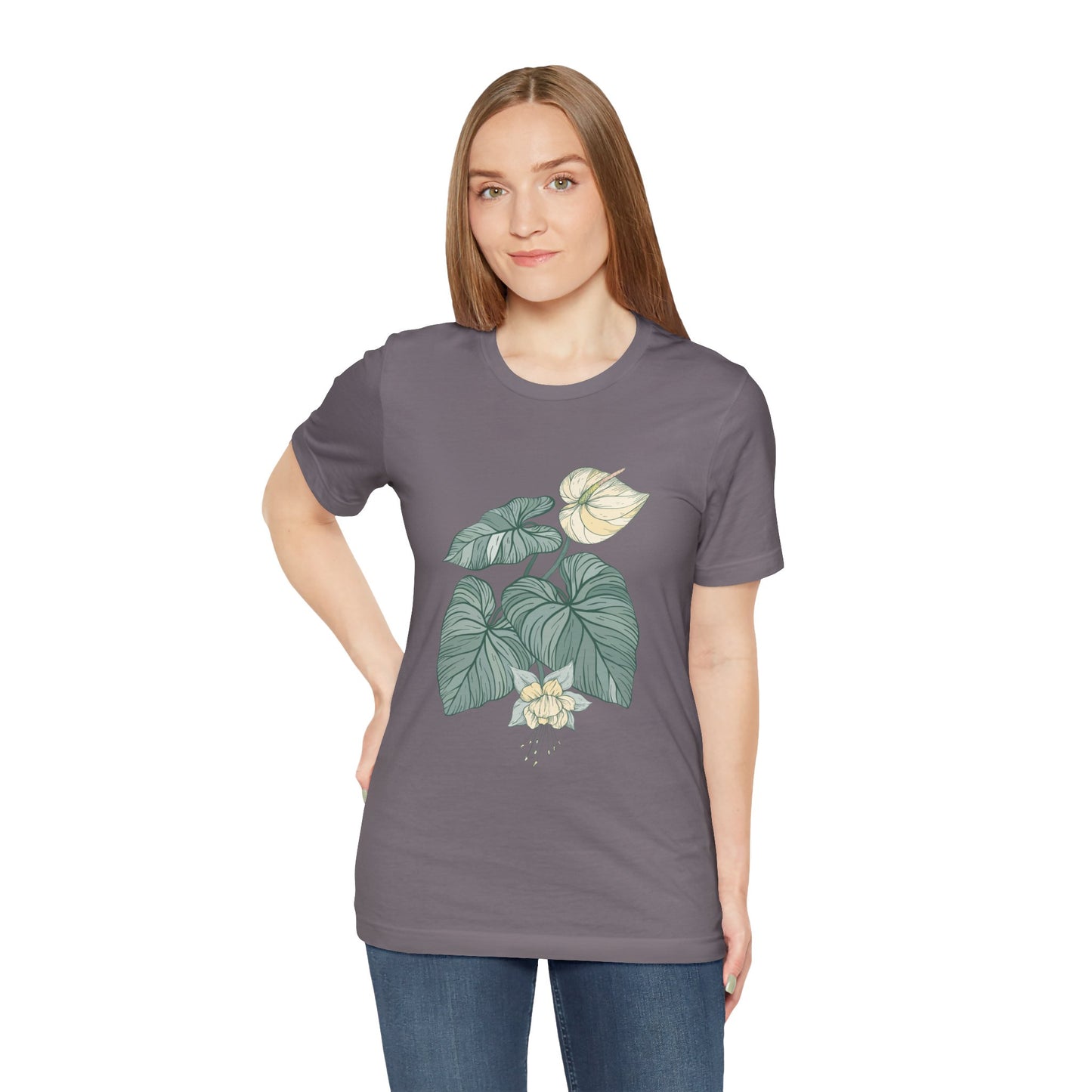 Unisex Basic T-Shirt | Bella + Canvas 300 - Vplants Monstera