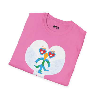 Peace & Love to the World Unisex Softstyle T-Shirt