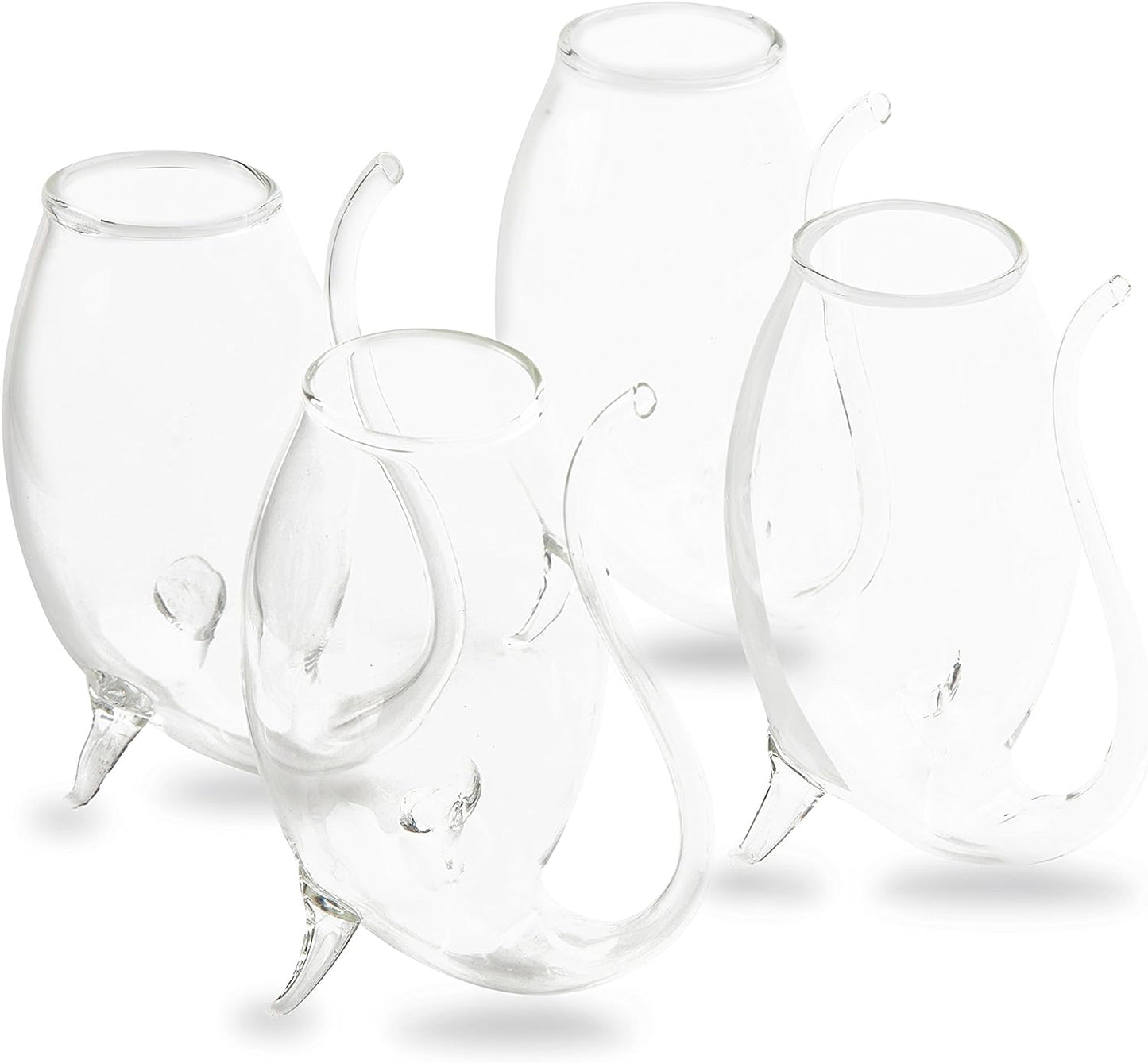 Crystal Port and Dessert Wine Sippers, Dry Sherry, Cordial, Aperitif & Nosing Copitas Tasting Glass - Dinner Drink Glassware Glasses | Set of 4 - 3 oz Sipper | - The Wine Savant