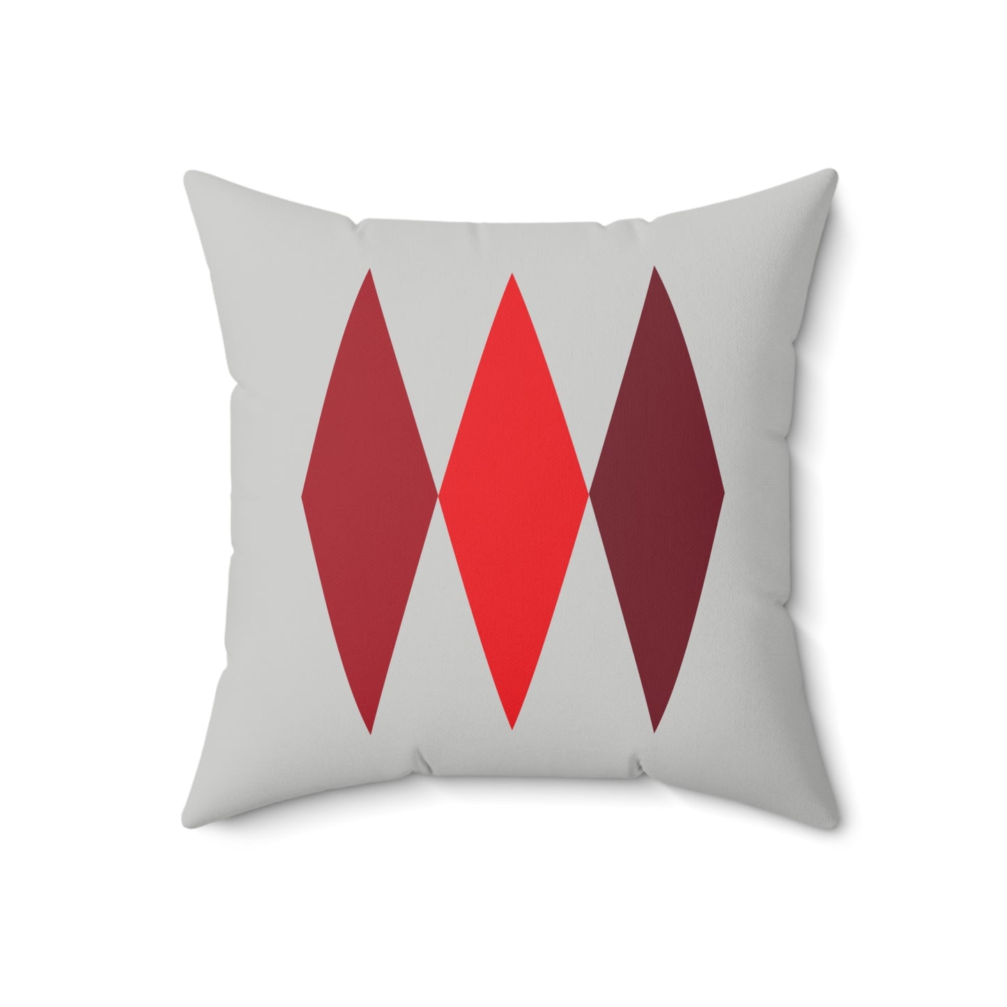 Faux Suede Square Pillow Christmas Diamonds