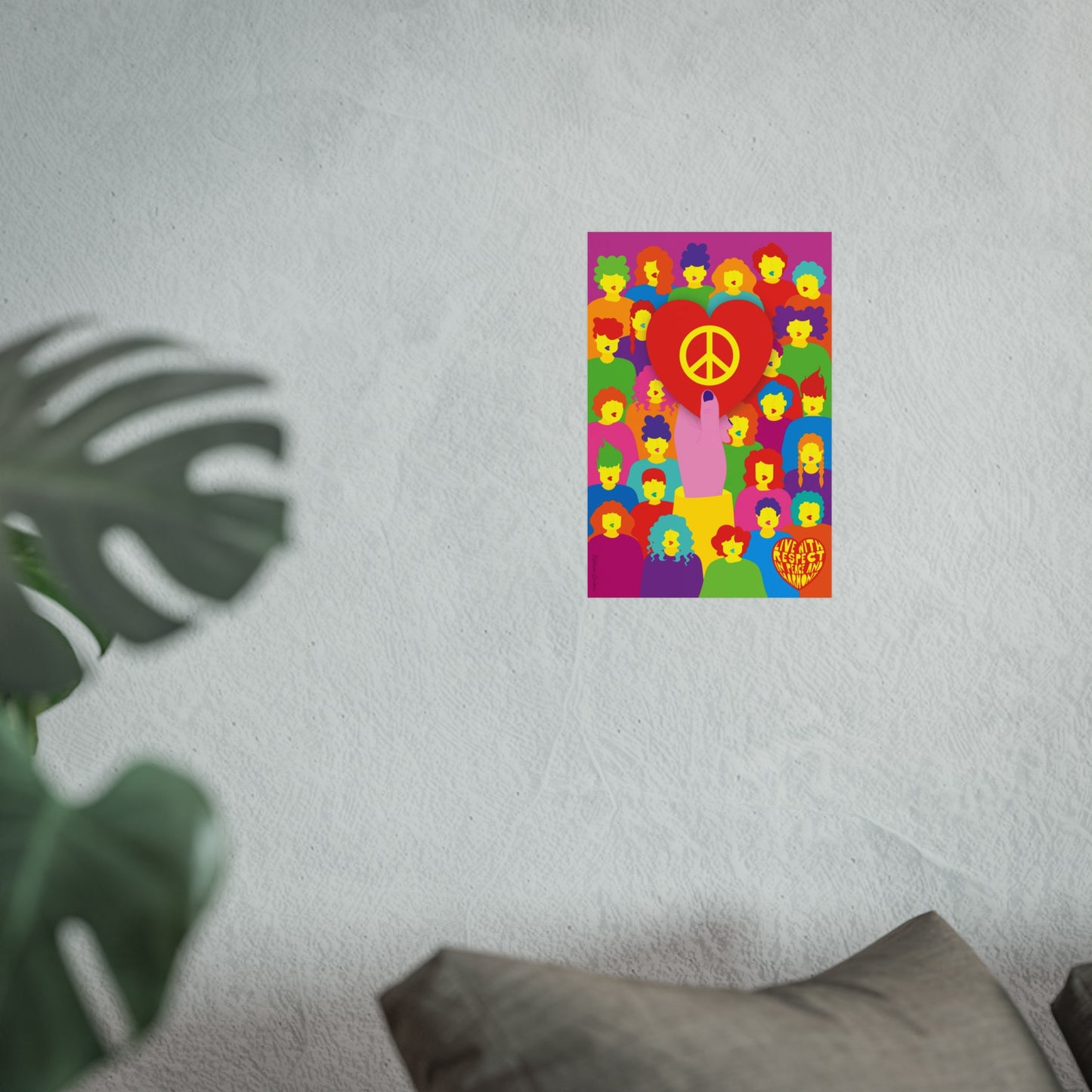 Giclée Fine Art Print - Vive con paz y amor 