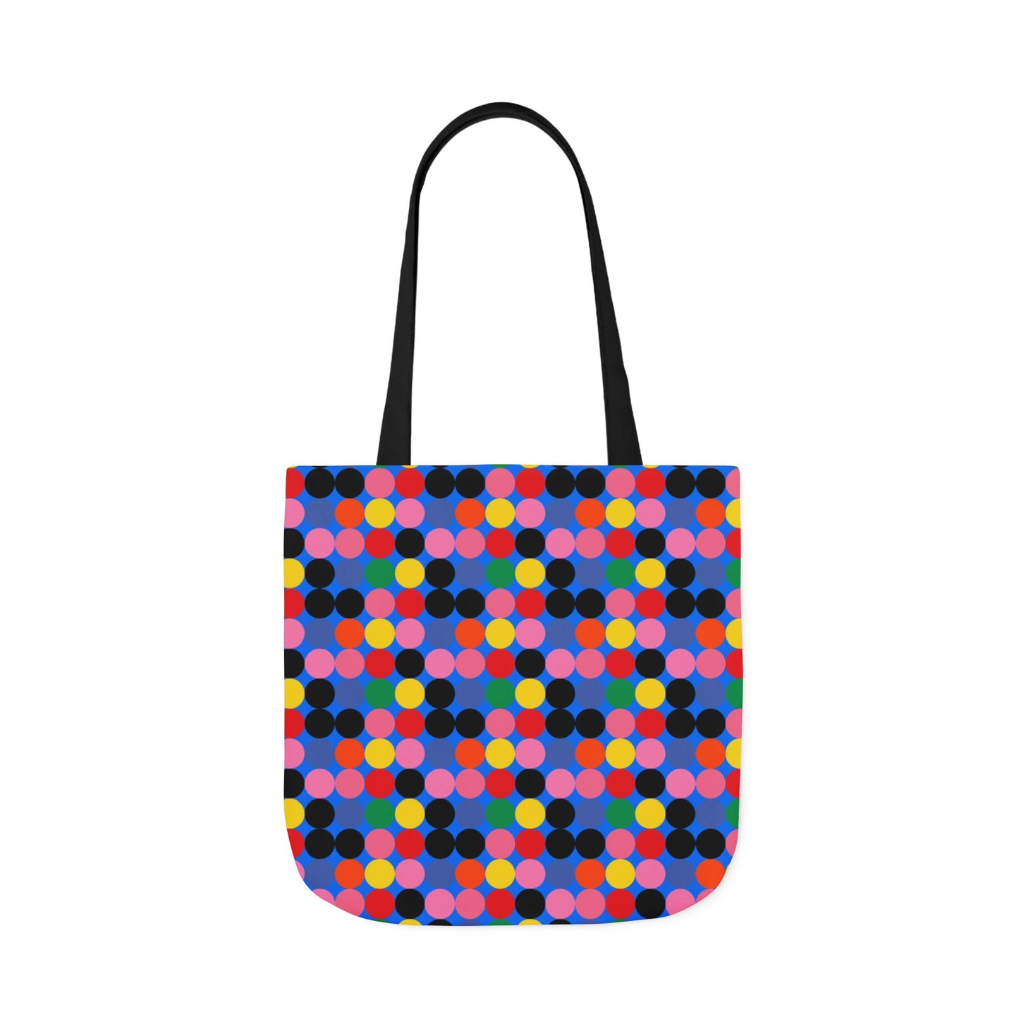 Colorful Dotted Canvas Tote Bag