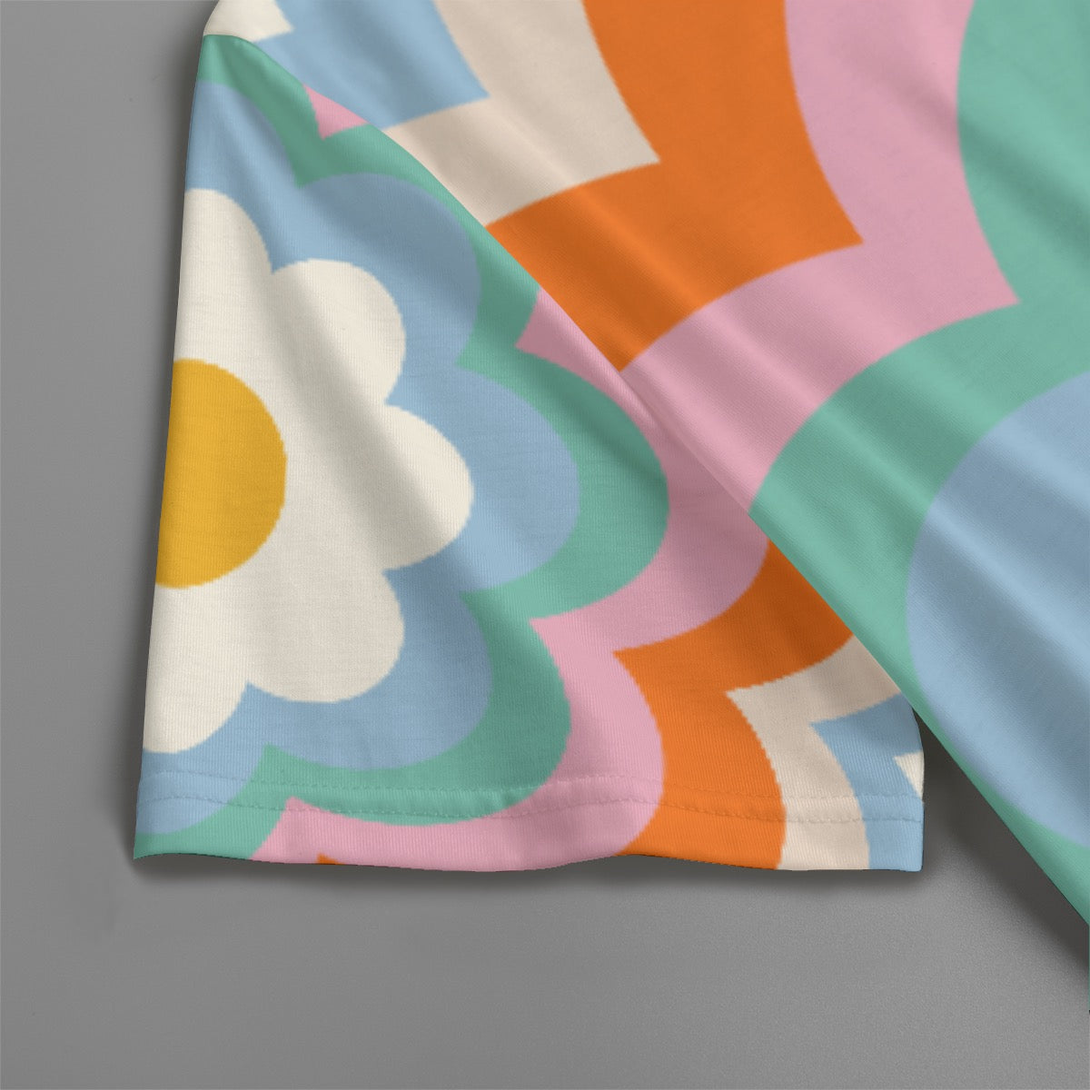 Robe Femme à Manches Courtes - Fleur Pop