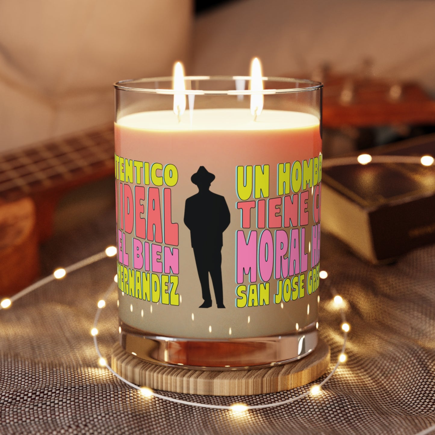 Scented Candle - Full Glass, 11oz - San José Gregorio Hernández Poster - Winner in United Design Messages to Humanity