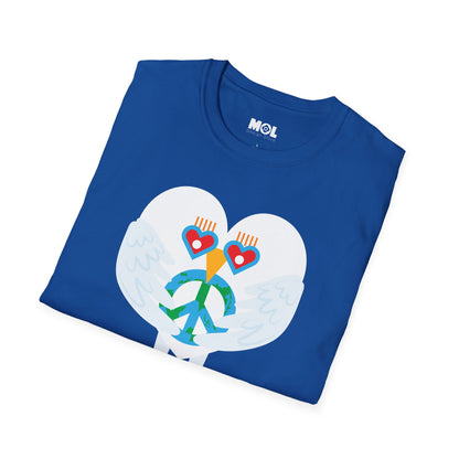 Peace & Love to the World Unisex Softstyle T-Shirt