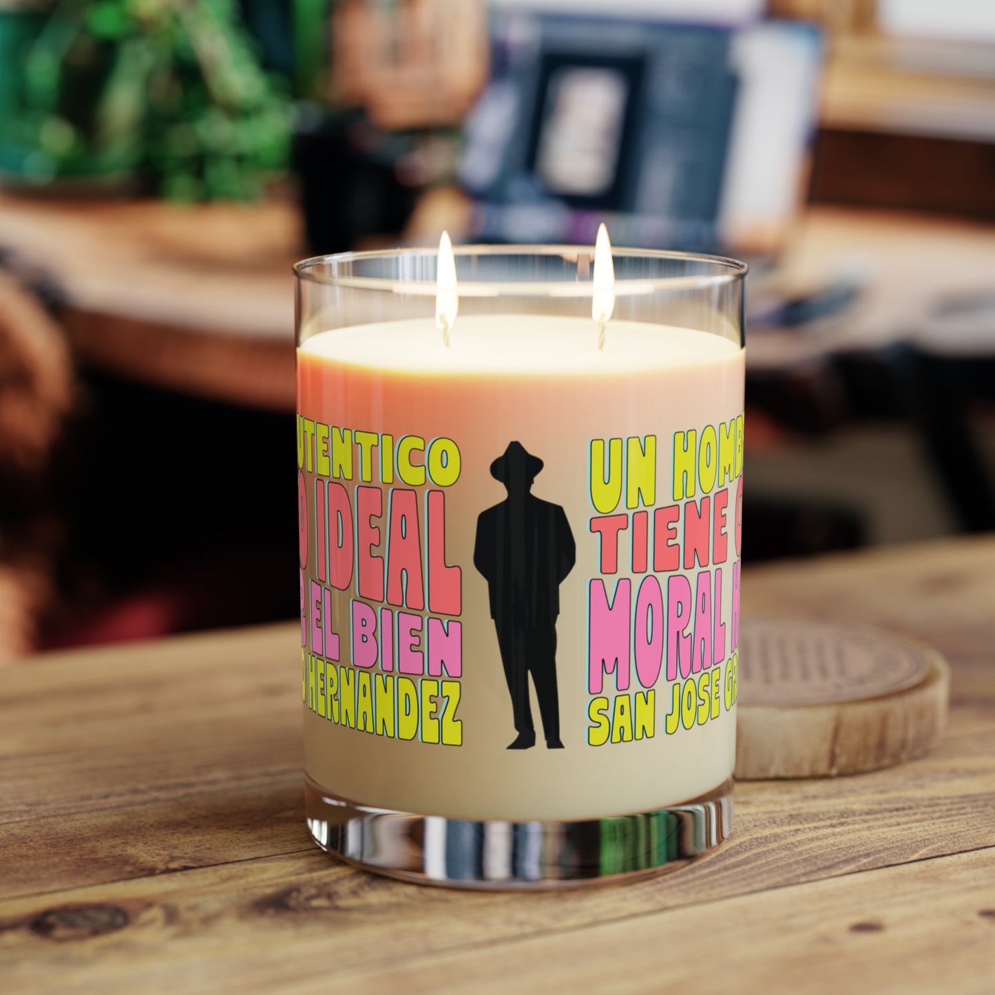 Scented Candle - Full Glass, 11oz - San José Gregorio Hernández Poster - Winner in United Design Messages to Humanity