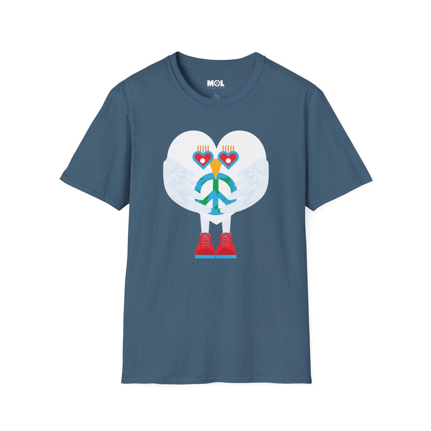 Peace & Love to the World Unisex Softstyle T-Shirt