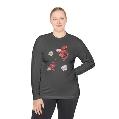 Unisex Langarmshirt Leicht Vplants - Koi