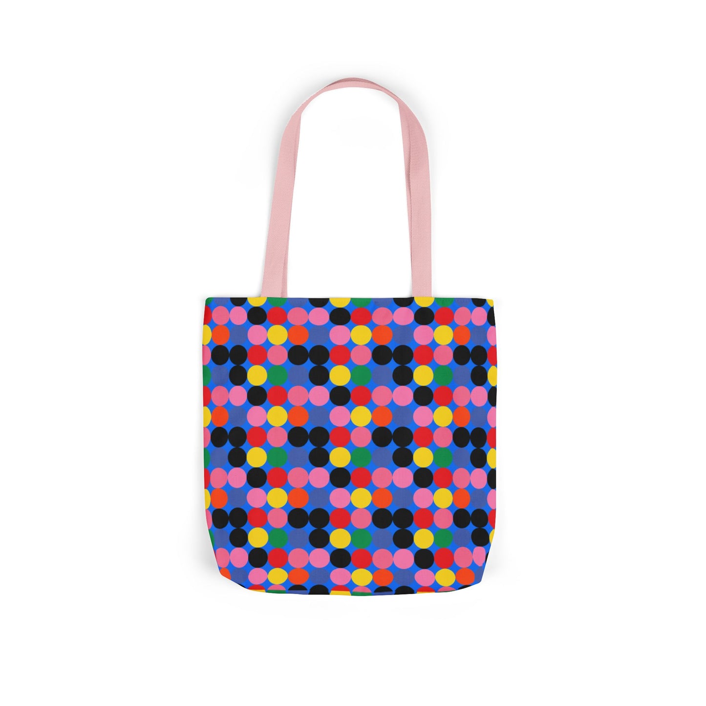 Colorful Dotted Canvas Tote Bag