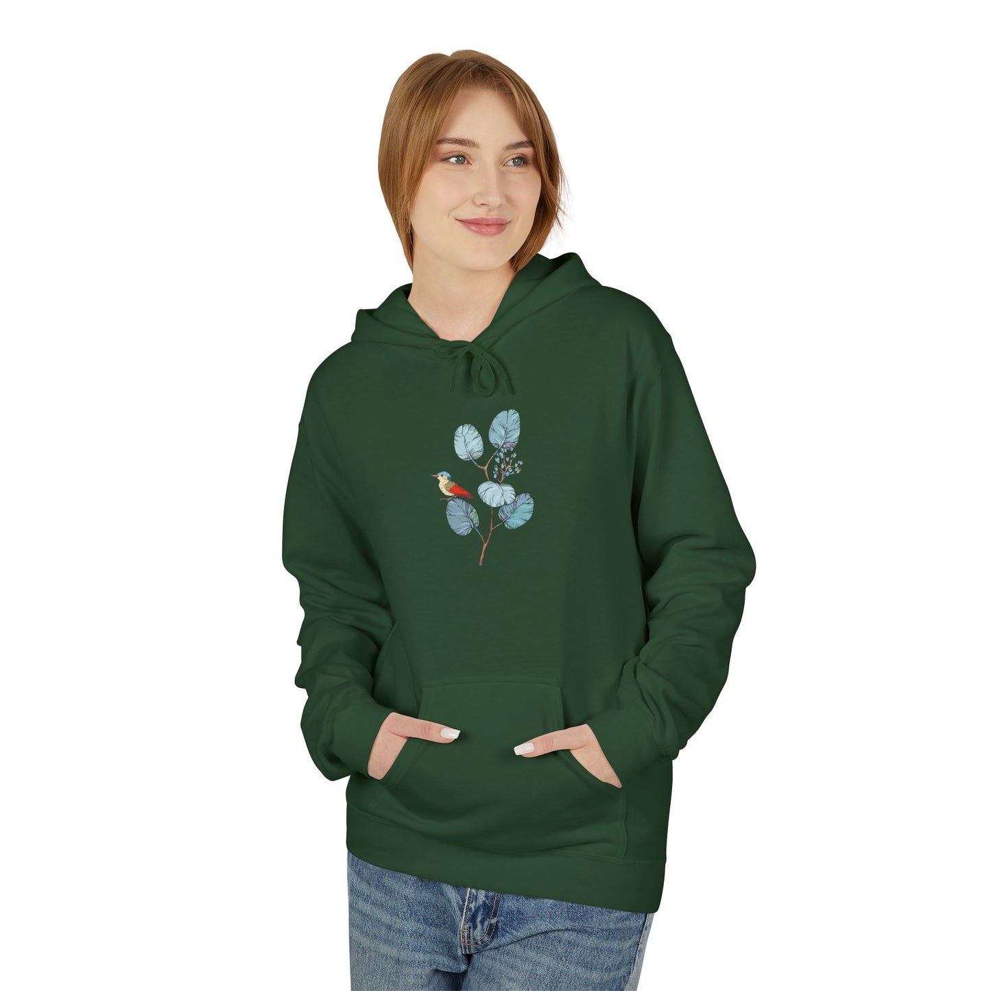 Unisex Midweight Softstyle Fleece Hoodie Vplants - Vogel