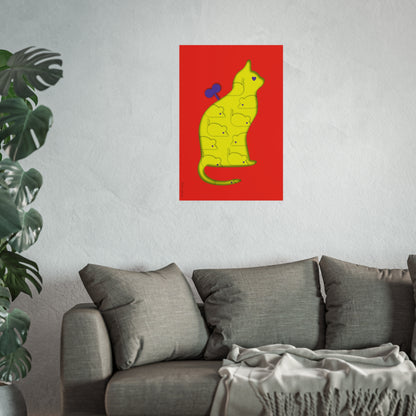 Impresión Giclée Fine Art - Convivencia limón rojo 