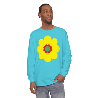 Unisex Garment-dyed Long Sleeve T-Shirt assorted images and colors!