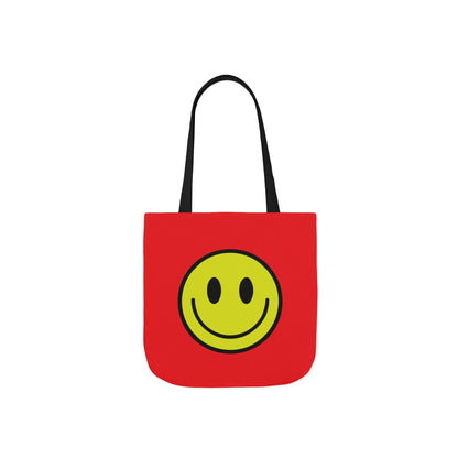 Happy Face Assorted Colors Canvas Tote Bag