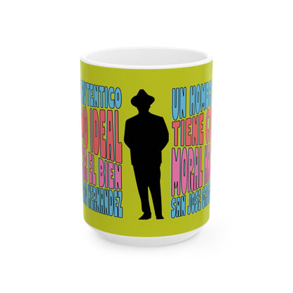 Ceramic Mug, (11oz, 15oz) San José Gregorio Hernández Poster - Winner in United Design Messages to Humanity