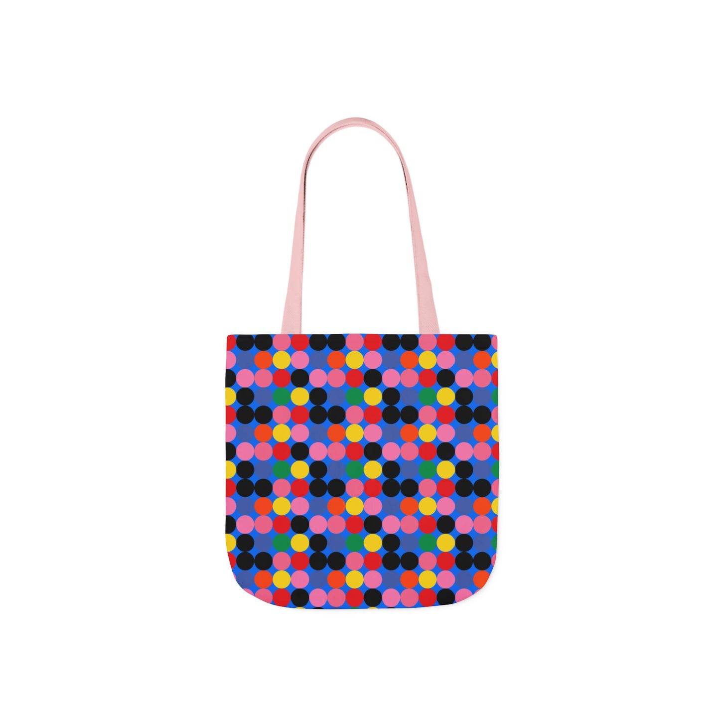 Colorful Dotted Canvas Tote Bag