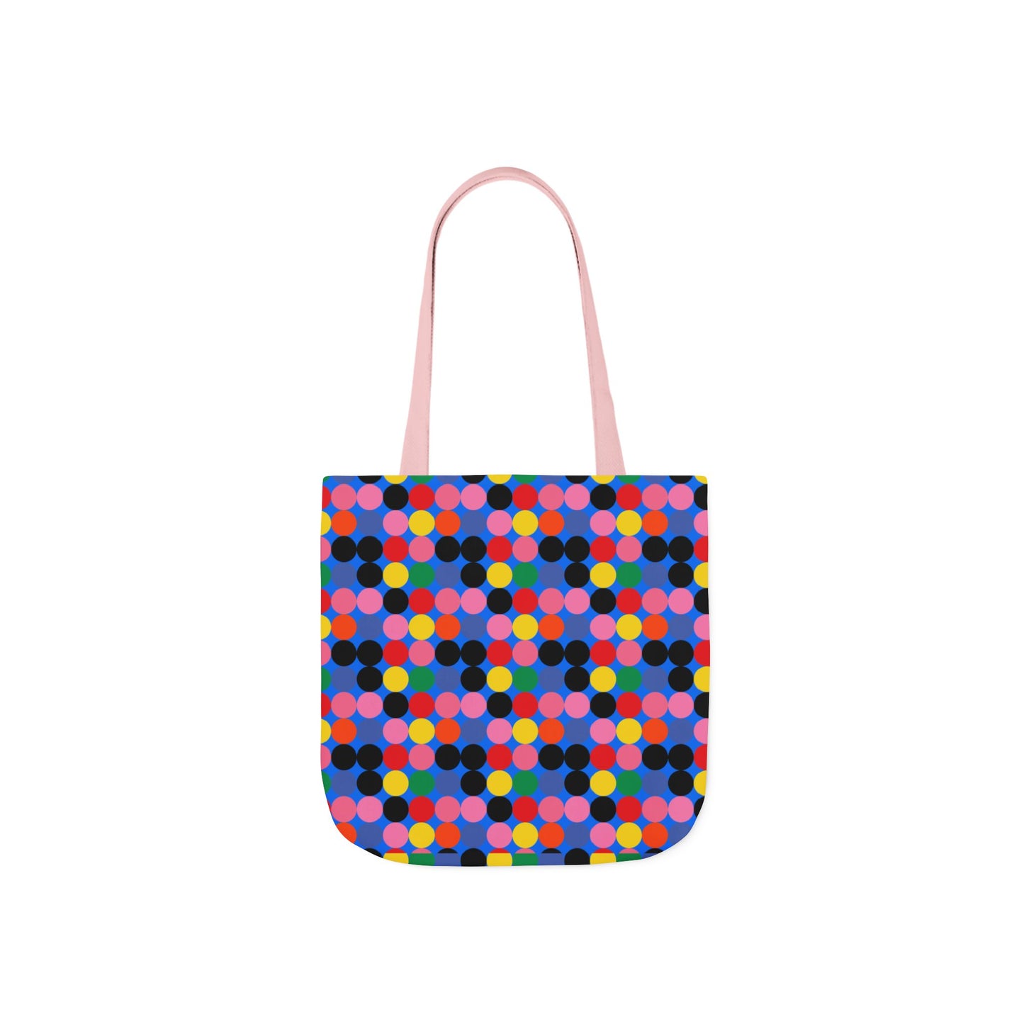 Colorful Dotted Canvas Tote Bag