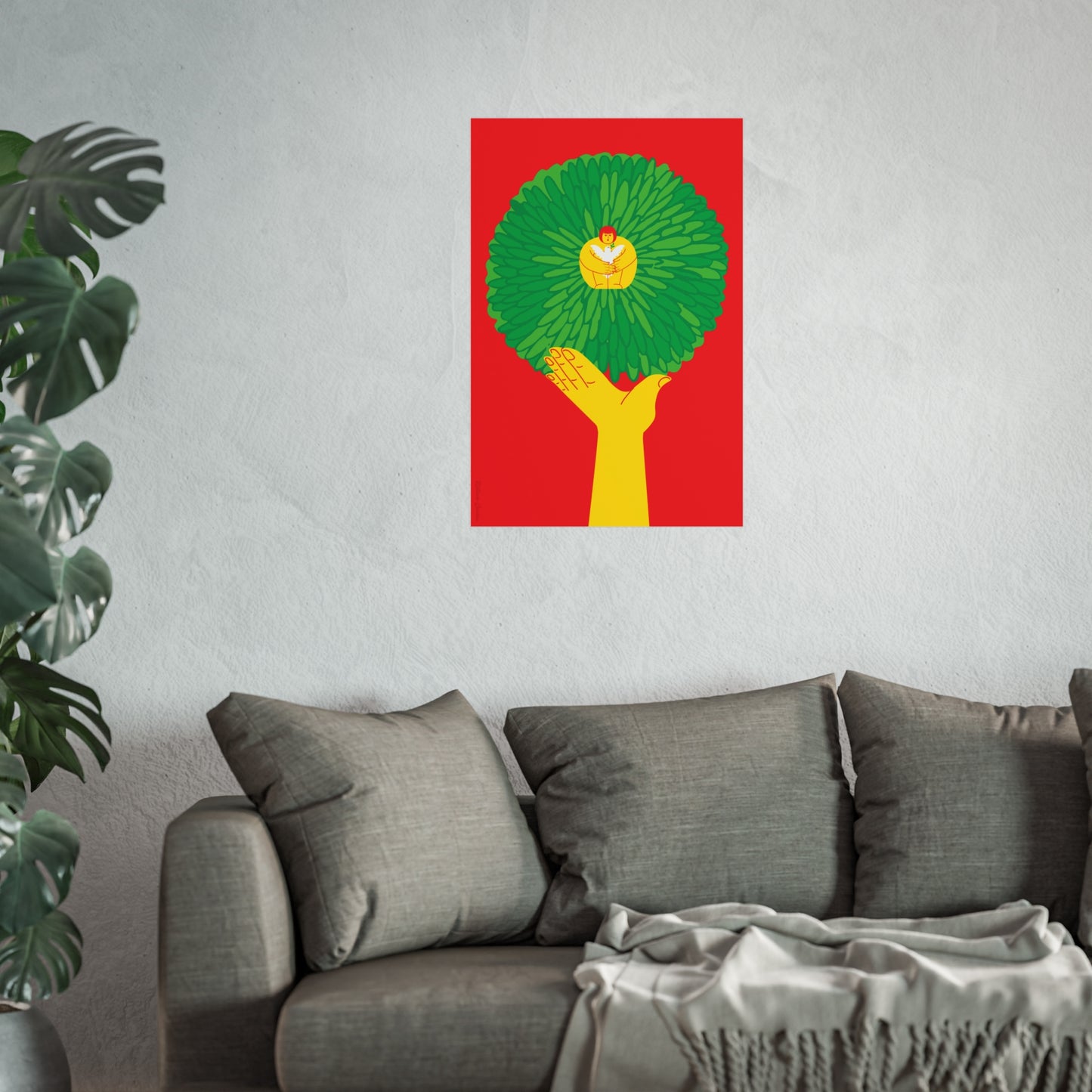 Giclée Fine Art Print  - Tree & Me - Plant a Tree for Childrens War