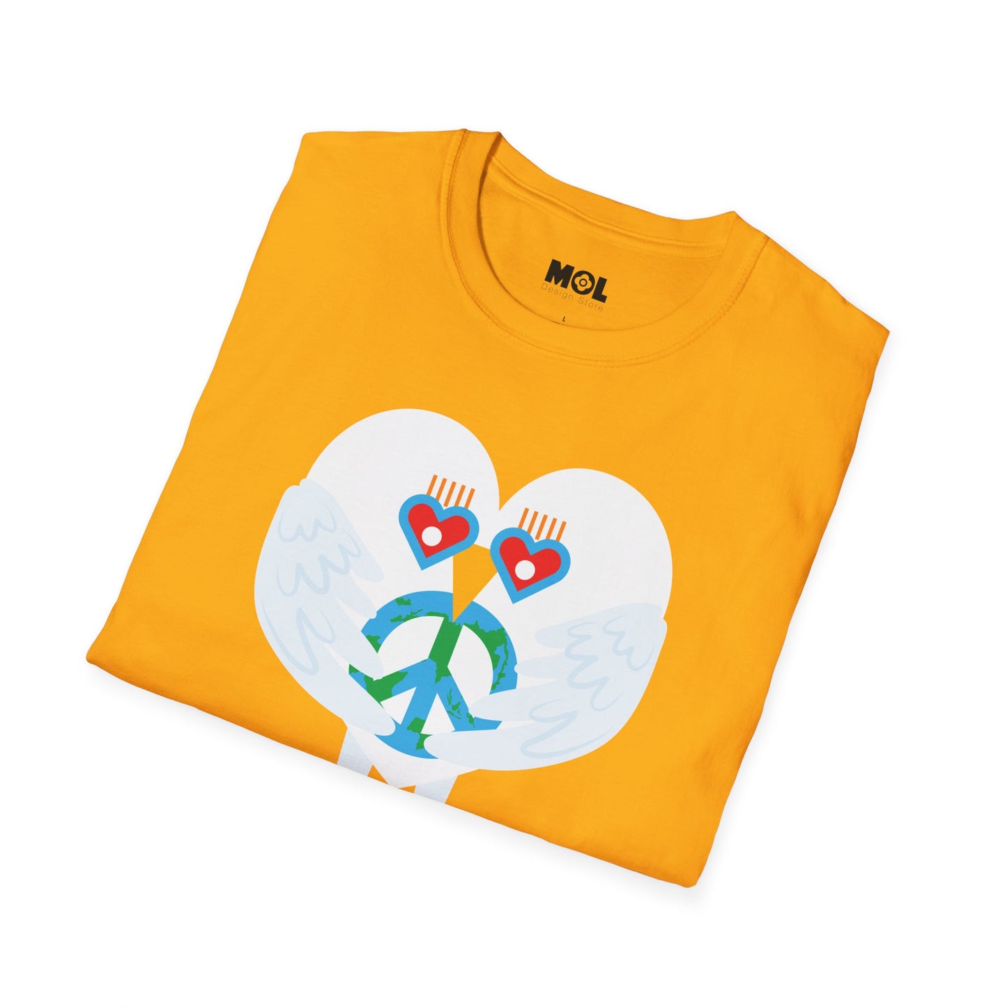 Peace & Love to the World Unisex Softstyle T-Shirt