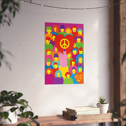 Giclée Fine Art Print - Vive con paz y amor 