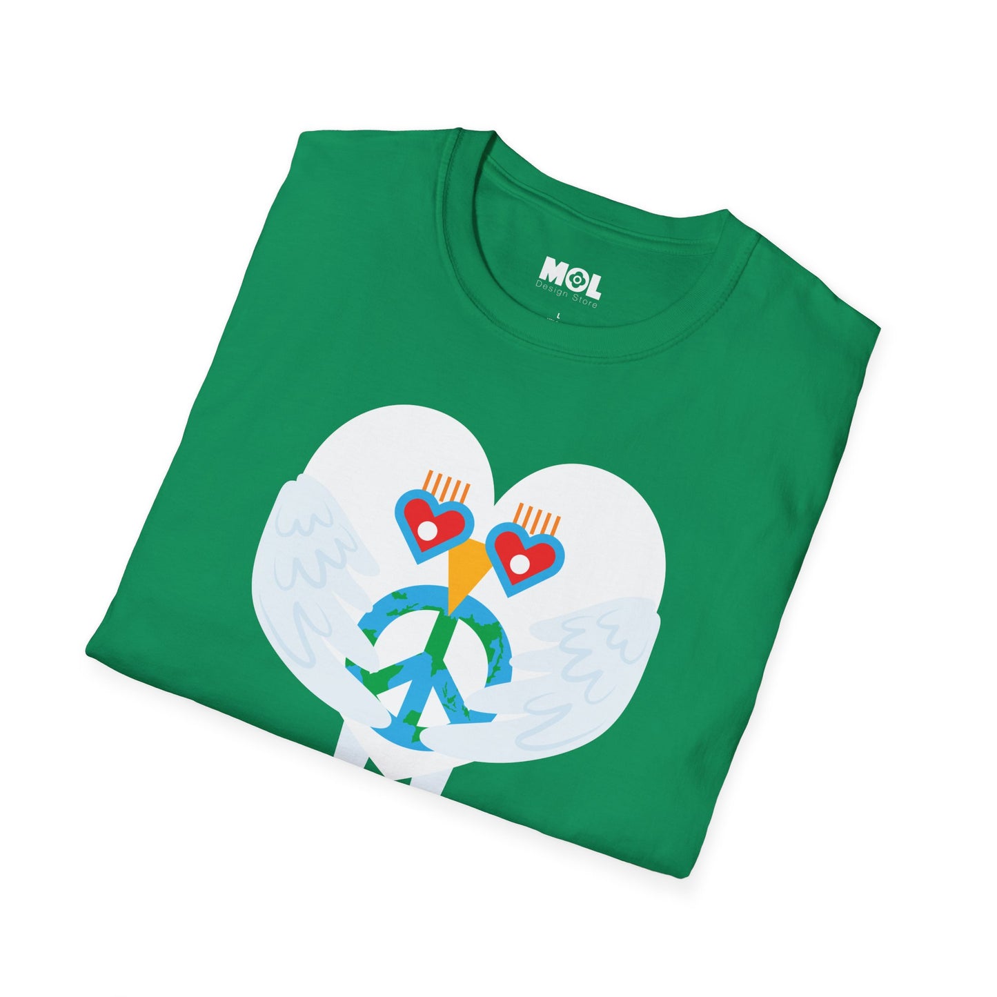 Peace & Love to the World Unisex Softstyle T-Shirt
