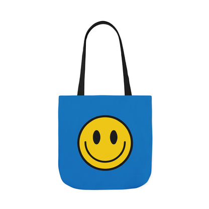 Happy Face Assorted Colors Canvas Tote Bag