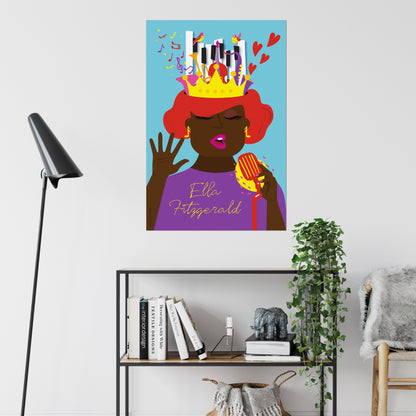 Giclée Fine Art Print - Ella Fitzgerald La Reina del Jazz 