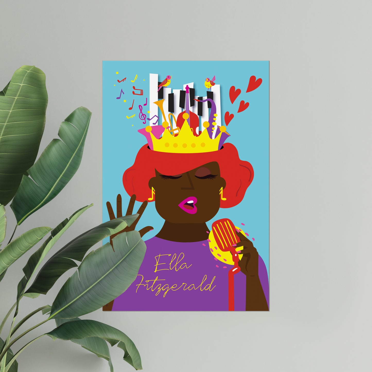 Giclée Fine Art Print - Ella Fitzgerald La Reina del Jazz 