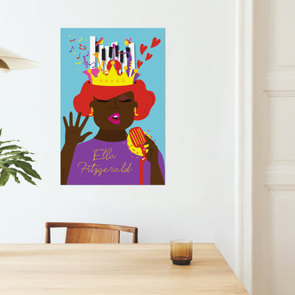 Giclée Fine Art Print - Ella Fitzgerald La Reina del Jazz 