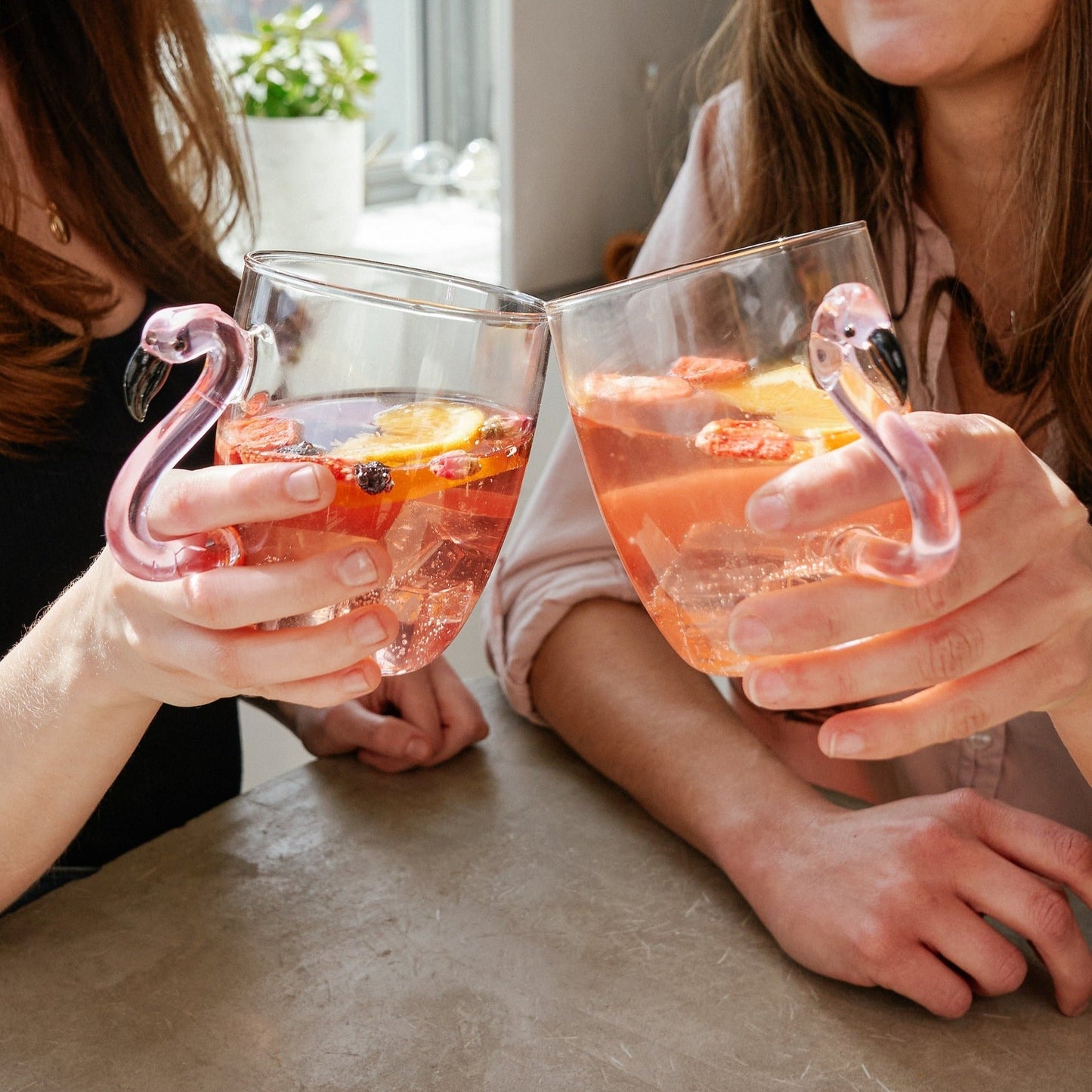 Flamingo Glass Mugs