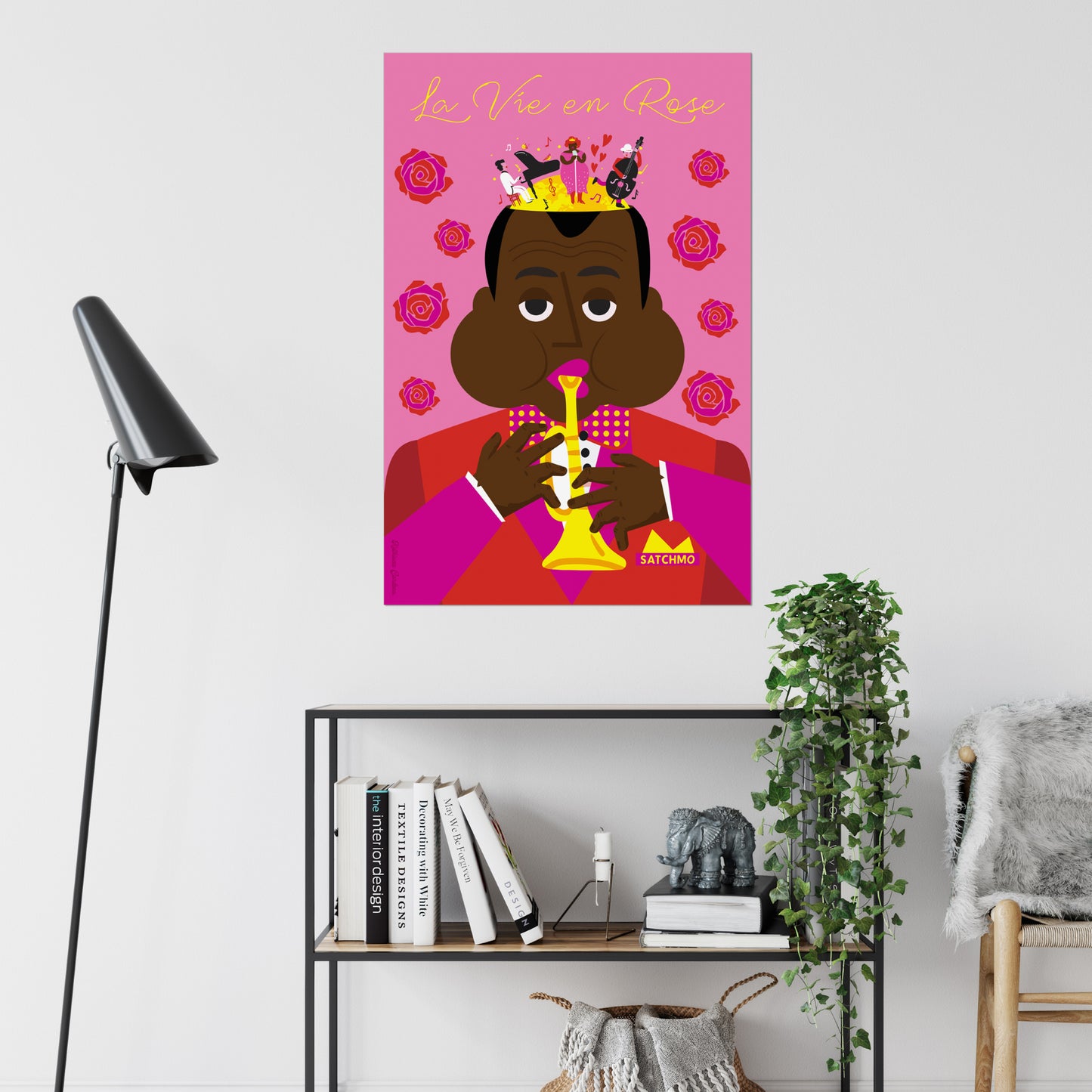 Giclée Fine Art Print - Louis Armstrong... Shatmo, La Vie en Rose