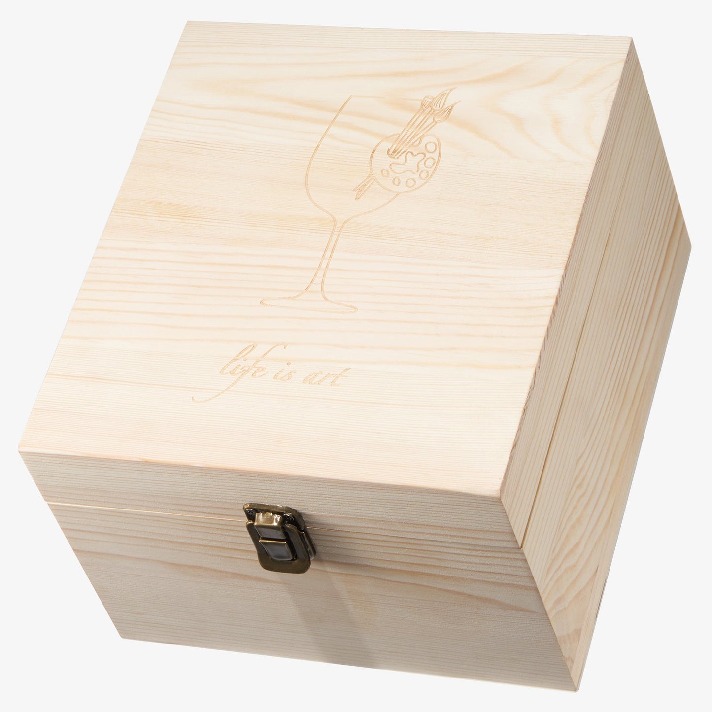 Wine Glass Painting Gift Set - Do it Yourself! Creative Glassware Paint Kit for Wine Nights - Comes with Two 12 OZ Wine Glasses, Paint, Palette, Paintbrushes, Stencils, Stickers - Wine Lover Gift