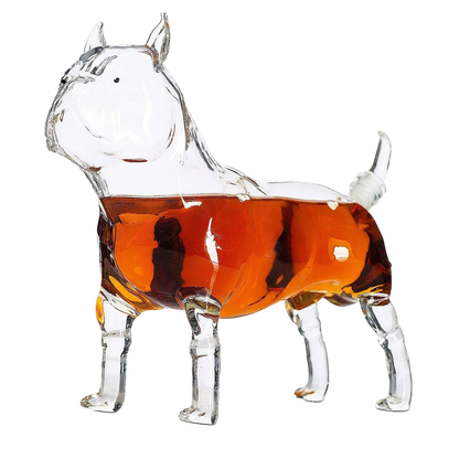 French Bull Dog - Pug Animal Whiskey and Wine Decanter The Wine Savant - 500ml - Whiskey, Wine Scotch or Liquor Decanter