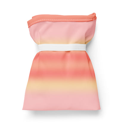 Shopping Bag Blurred Stripe Pink