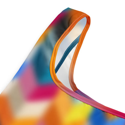 Shopping Bag Blurred Colorful Chevron
