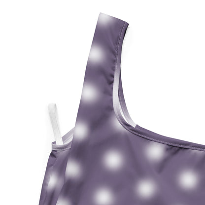 Shopping Bag Blurred Dots Purple