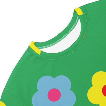 T-shirt dress Flower green