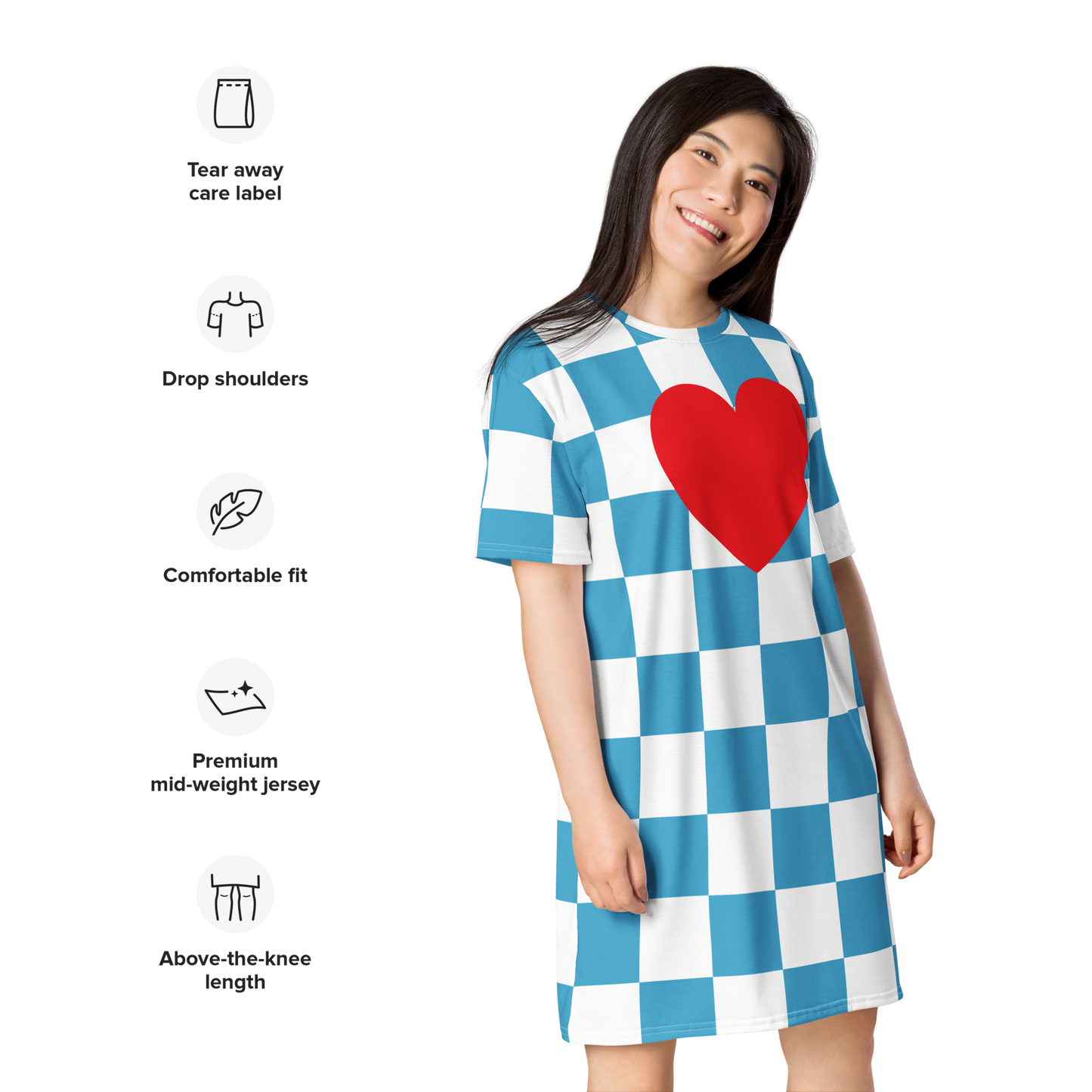 T-Shirt-Kleid Love