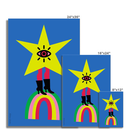 Giclée Fine Art Print  - The Subjects Look, The Objects Gaze -Star version-